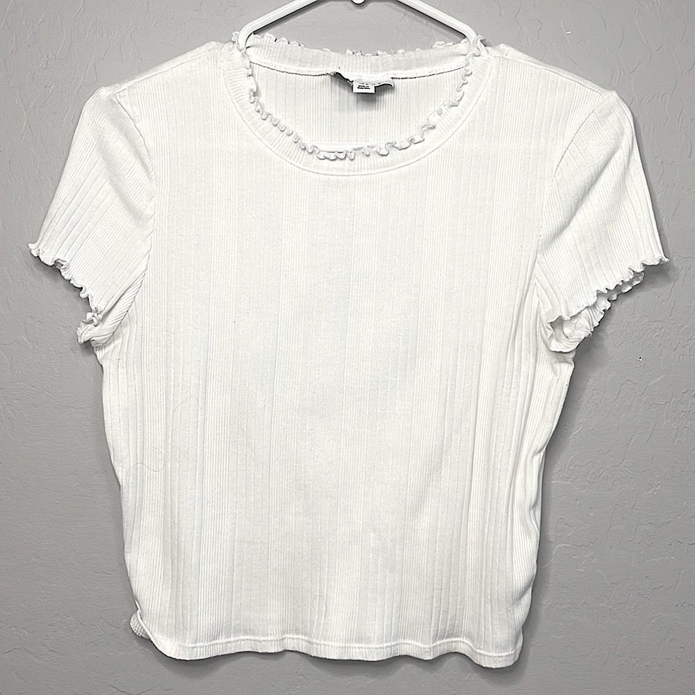 White Lettuce Crop Top